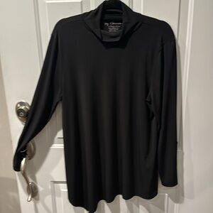 Chico’s black mock turtleneck tunic.